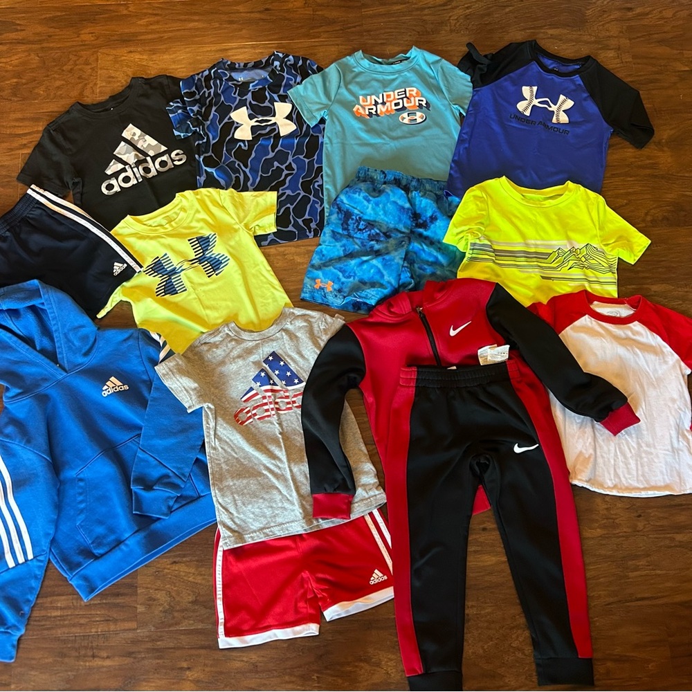 🏃‍♂️ Boys Size 5 Athletic Clothing Lot | Nike, Adidas, Under Armour